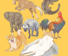 動物のイラストお描きします リアルな動物から可愛い動物まで！