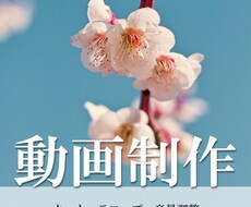 YouTube動画制作します チャンネルのイメージに合わせて制作します