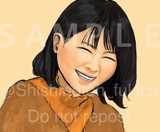 8月31日まで！格安で似顔絵アイコン描きます イメージ1
