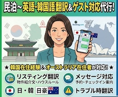 韓国&豪州在住経験者が英語韓国語翻訳代行します イメージ1