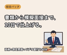 職務経歴書から模擬面接まで一貫支援します 添削+想定問答+60分模擬面接を10日で仕上げます