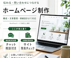 問い合わせにつながるホームページを制作します イメージ1