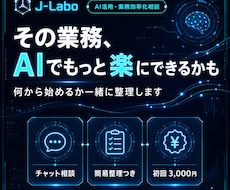 AI活用・業務効率化のお悩みをチャットで整理します イメージ1