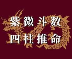 四柱推命+紫微斗数で悩みを鑑定します イメージ1