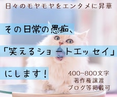 日常の愚痴を、笑えるショートエッセイにします イメージ1