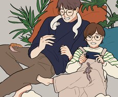 お写真を元にナチュラル＆シンプルな似顔絵描きます イメージ1