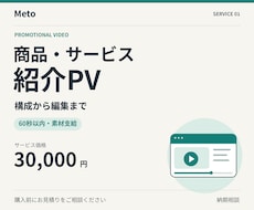 商品やサービスの魅力を伝える紹介動画を作ります イメージ1