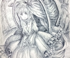 童話調の白黒絵描きます イメージ1