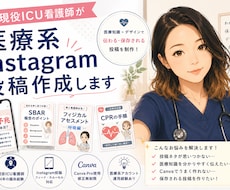 ICU看護師が医療系投稿を作成します イメージ1