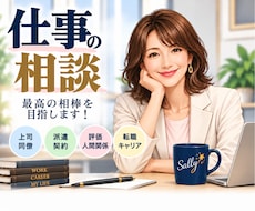 仕事・職場・転職の悩みを聞きながら一緒に整理します 上司・同僚・派遣・評価・キャリアなど言いにくい悩みも話せます