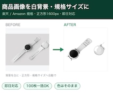 商品画像を楽天/Amazon規格に一括加工します イメージ1