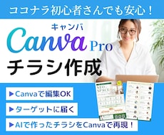 Canvaでチラシをお手軽に作成します イメージ1