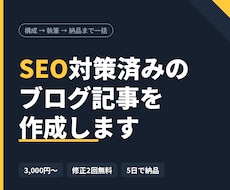 SEO対策済みのブログ記事を執筆します イメージ1