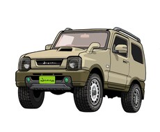 車・バイクのポップなイラスト作成します イメージ1