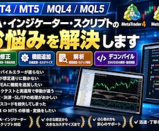 MT4・MT5・MQLのお悩みを解決します EA・インジの修正・解析・デコンパイルも対応します