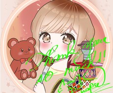 めちゃくちゃかわいいアイコン、ステッカー描きます イメージ1