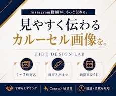 Instagramカルーセル画像を制作します イメージ1
