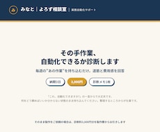 その手作業、自動化できるか診断します イメージ1