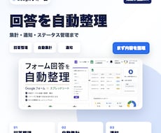 Googleフォーム業務を効率化します フォーム回答の整理と通知を効率化