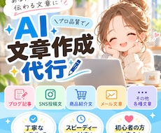 ブログ記事やSNSの文章を作成します イメージ1