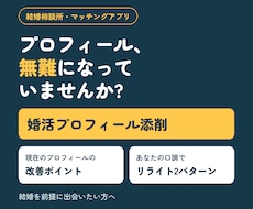 自己紹介文の改善コメント+リライト2案お届けします 無難なプロフィールを、あなたらしい言葉に