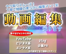 高品質＆格安！各ジャンルの動画編集、承ります イメージ1