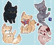 ふわふわ可愛い！ペットのイラスト描きます あなたの大切なペットのイラストをデフォルメして描きます！