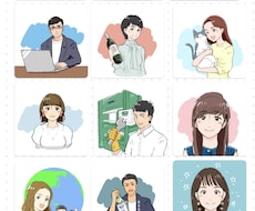 シンプルなアニメ塗りイラスト描きます イメージ1