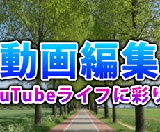 面倒くさいYouTube動画編集は私がやります イメージ1