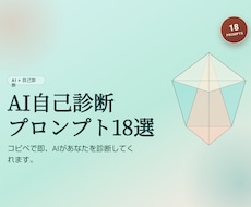 AI自己診断プロンプト18選をお届けします コピペで即、AIがあなたを診断してくれます