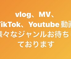 動画編集を致します イメージ1