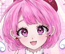 可愛い女の子アイコンを制作します