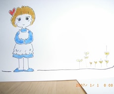 手描きでメッセージカードなどを描きます イメージ1