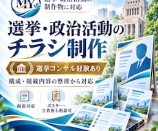 選挙・政治活動用のチラシ・ビラを制作します イメージ1