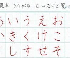 ひらがな五十音のペン字解説します イメージ1