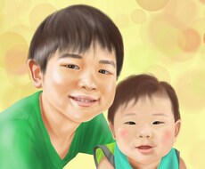 赤ちゃん、お子さんのリアルな似顔絵描きます 成長の記念に、プレゼントに、いかがでしょうか