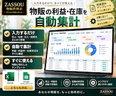 物販の利益・在庫を自動集計します イメージ1