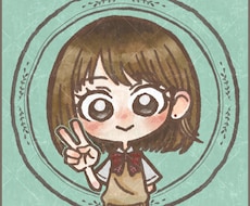 ペットも一緒に◎ほんわか似顔絵アイコン描きます イメージ1
