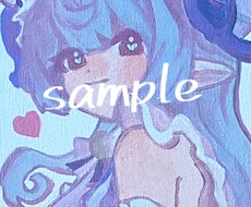可愛い女の子イラストを描いています イメージ1