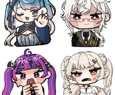 SDイラスト制作します 商用利用料金込！LINEスタンプやメンバーシップのバッジに！
