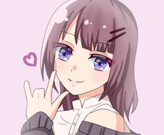 可愛い女の子描きます Twitterなどで使えるアイコン描きます♪