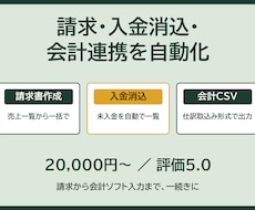 請求・入金消込・会計連携を自動化します イメージ1