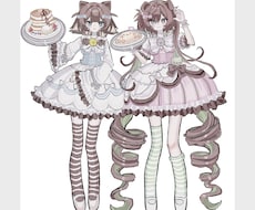SNS◎商用◎♡キャラ立ち絵風イラストを描きます イメージ1