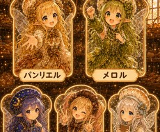 占いパン妖精があなたの活動に合うイラストを描きます 占いパン屋の妖精がオリジナル透過イラスト描きます