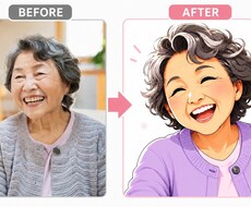 カラフルでポップな似顔絵を描きます イメージ1