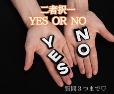 YES or NO迷われている方、二者択一します イメージ1