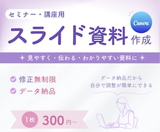 シンプルで分かりやすいスライド資料を作成します ｜図解料込み・動画や音声からの資料作成◯・修正無制限
