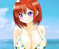 水着の女の子のイラストを描きます イメージ1