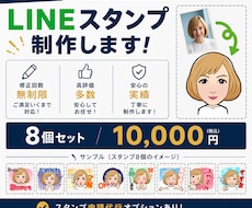 写真をデフォルメ化してLINEスタンプ制作します イメージ1