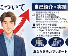 日系大手で働く社会人が新卒就活のES添削を行います イメージ1